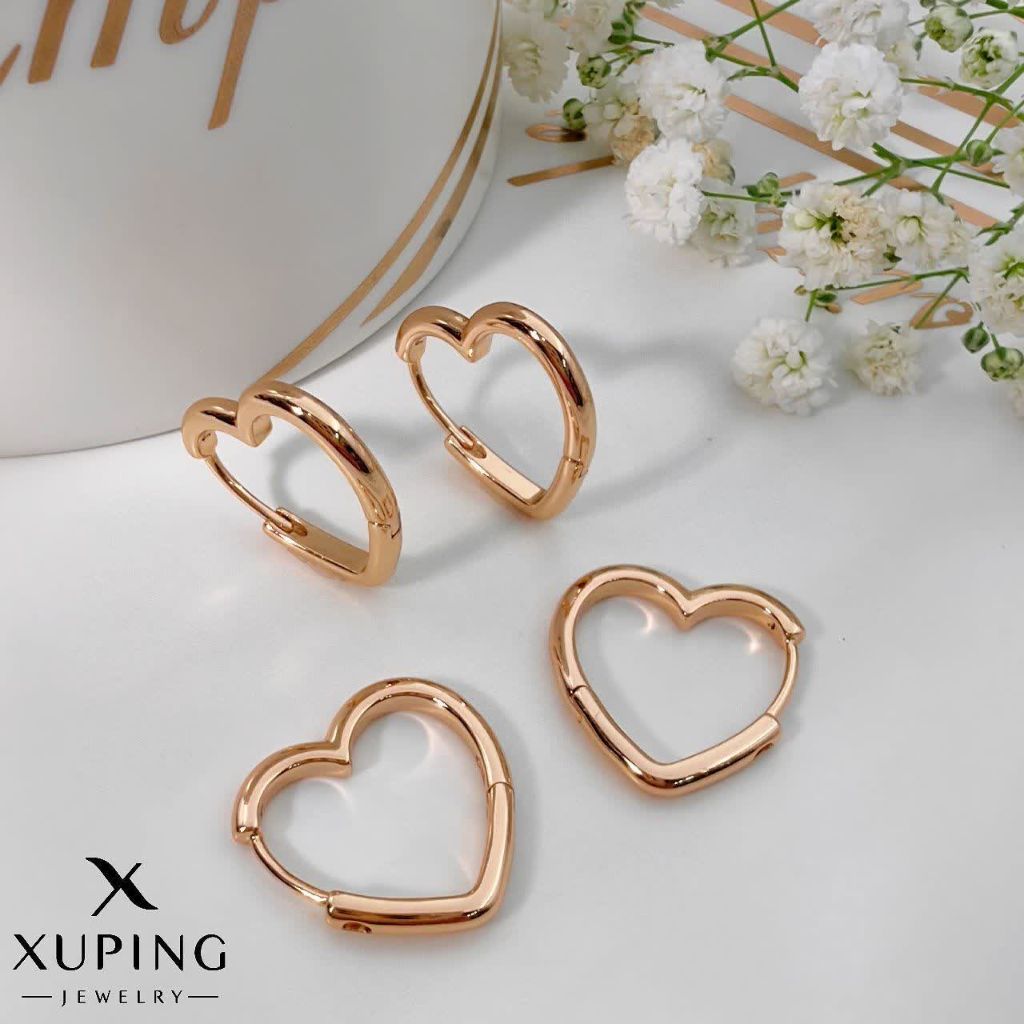 گوشواره قلبی ژوپینگ کد 1169 - خرید آنلاین از گالری آداس